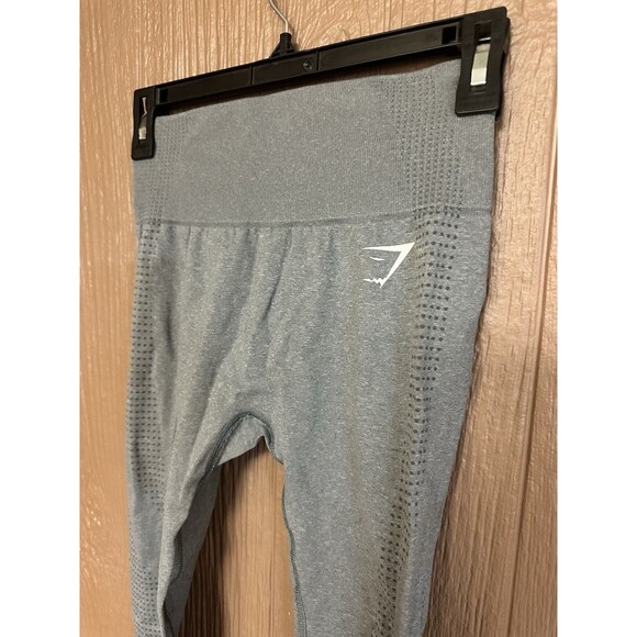 Gymshark Vital Seamless 2.0 Breathable Lightweight Legging Gray Sz Small Athlete - Picture 2 of 5